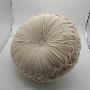 Round Thicken Back Cushion, Soft Pumpkin Plush Chair Pad Cushion Nordic in The Seat Cushion Floor Pads Pillow for Pet Bay Window Tatami Sofa Bed-Yellow Diameter 15.7"