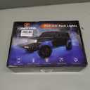 12Pods Metal RGB LED Rock Lights with Bluetooth APP/RF Remote Control, 288LED Multicolor Underglow Lights Kit with Dual Zone Music Mode 12V Underbody Light Waterproof for Trucks Jeep Golf Cart Pickup