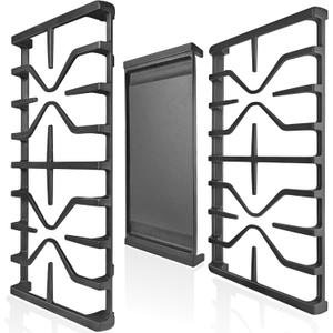 Stove Top Griddle for GE Gas Stove Replacement WB31X24738 Grill Stovetop Cast Iron Pan WB31X27151 Grates General Electric Rang Parts Burner Center Griddles Cooktop WB31X24998
