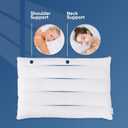 MINUPWELL Ultra Flat Pillows for Sleeping Thin, 7D High Support 2.5 inch Height Ultra Thin Pillows,Slim Bed Pillows for Stomach Sleeper,Standard Size -18x26 in