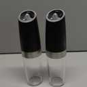 Sangcon Gravity Electric Salt and Pepper Grinder Set Shakers UPGRADED 9OZ XL CAPACITY Battery Powered Refillable Automatic One Hand Operation Adjustable Coarseness Mill Grinder Set for Kitchen