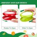 Avocado Saver and Onion Storage 4 Set - Reusable Avocado storage containers -for Apples, Tomatoes,Lemons and Potatoes
