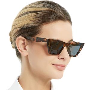 OCCI CHIARI Reading Sunglasses Women UV Protection Outdoor Reader Glasses (Brown, 250), Not Bifocals