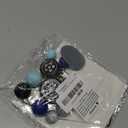 21 PCS Racing Cake Topper with Blue Black Balls and Checkered Flag for Racing Theme Birthday Party Supplies