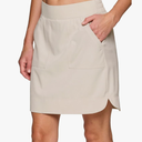 RBX Active Longer Length Skort for Women, Quick Drying Woven Pickleball Golf Skort with Pockets for Tennis, Hiking, Running, Sand, M