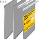 3-Flap Large Pet Door Replacement Insulation Flap with Flap Clamp, Flap Back Plate & Screws, Compatible with Large PetSafe Extreme Weather Aluminum Pet Door, PAC11-11039 (Smoky Translucent)