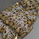 Poen 150 Pcs Streamers Poppers - Hand Throw Streamers No Mess Confetti Poppers Paper Cracker for Birthday, Wedding, Party Celebrations(Gold)