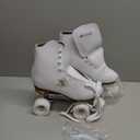 Chicago Quad Roller Skates for Girls & Boys  Durable, Top Performance Indoor/Outdoor Use or Roller Derby - Classic Deluxe Leather High-Top Boots with 60mm Urethane Wheels & Semi-Precision Bearings (Women / Men - 7, White)