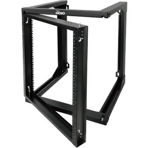 Tecmojo 12U Wall Mount Server Rack, Open Frame Network Rack for 19" Computer/AV/Data/IT/Media Equipment, 18" Depth, 16" Apart Mounting Holes, Swing Gate, Square and Tapped Holes