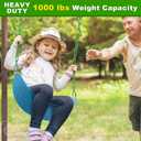 2Pcs 40" Heavy Duty Hanging Chains with Carabiners 1000 LBs Capacity Swing Extension Chain with Hooks Hammock Chains Green Coated Chain for Hanging Chair, Punching Bags, Swing Chair, Egg Chairs