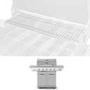Utheer Stainless Steel Warming Rack for Nexgrill 720-0882A 720-0882 Gas Grill, 28.6" 7.2" Stainless Steel Upper Warming Rack Replacement for Nexgrill 5 Burner Grill