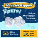 LMJP Crystal Cat Litter with Powerful Odor Control, Non-Clumping, Lasts Up to 2 Months, 8.6lb, Rapid Water Absorption, Unscented & Low Tracking Lightweight White Silica, 2 Pack of 4.3lb