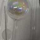 Clear Rainbow Glass Plant Automatic Watering Bulb, 4pcs Garden Flower Self Watering Planter Inserts, Automatic Plant Waterer System Set Self Watering Spikes to Support Plant Health