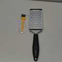 Deiss PRO Coarse Grater & Hand Held Cheese Grater - Sharp Stainless Steel Blades, Non-Slip Handle, Small Cheese Grater for Kitchen, Shredder, Dishwasher Safe