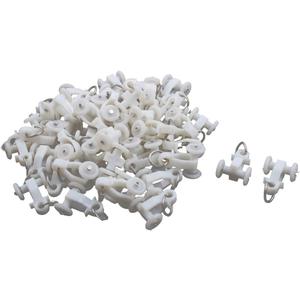 Metal Ring Plastic Household Window Wheel Curtain Track Carrier Rollers 60 Pcs White (id: c99 5ca a89 88b b7a