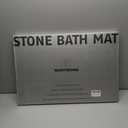 N NORTHSONG Large Diatomite Earth Bath Mat, Stone Bath Mat, Washable Rugs, Bathtub Mat -Rapid Water Absorption, Quick-Drying, Non-Slip for Bathroom and Kitchen-White