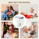 3-in-1 Electric Nail Clipper for Baby & Adults, USB Rechargeable Trimmer with LED Light, Polisher and Storage Container, Adjustable Speeds Nail Clipper for Kids, Seniors & Caregivers (Safe & Quiet) (White)