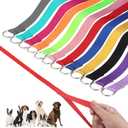 HOMIMP Slip Lead Dog Leash 6 FT- 24 PCS Bulk Colors Kennel Control Leashes for Small Medium Large Dogs Puppy Animal Rescue, Grooming - Heavy Duty Strong Nylon 6 Foot Long for Shelter, Vet, Training