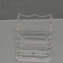 Business Card Holder for Desk 2 Tier 2 Slots, Clear Acrylic Business Card Display Stand for Women and Men, Organize 100 Cards-1 Pack