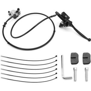 EATAKWARD 12 Piece 7/8" Mini Bicycle Handlebar Hydraulic Brake System with 50-Inch Hose, Replacement for Mini Bike Baja Doodlebug DB30 Minibikes Go Karts (Left Side)