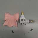 Pink Bow Resin Night Light Plug in Dusk to Dawn Decorative Night Lights for Indoor Bedroom, Bathroom Hallway