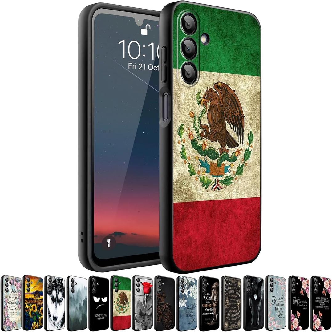 Phone Case Compatiable for Samsung Galaxy A15 5G,Slim Shockproof Protective Cover for Man Women Girl Boy Children,Mexico Mexican Vintage Flag