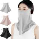 UV Sun Protection Face Mask with Neck Coverage UPF 50+ Face Shield Breathable Design for Summer Outdoor Activities