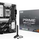 ASUS Prime B850-PLUS WiFi AMD AM5 AMD B850 ATX Motherboard, DDR5, PCIe 5.0 Ready, 3X M.2, Wi-Fi 6E, 2.5Gb LAN, DisplayPort, HDMI, USB 10Gbps Type-A & Type-C®, BIOS Flashback, Aura Sync, AI Advisor