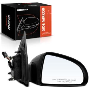 A-Premium Passenger Side Power Door Mirror - Compatible with Chevrolet Cobalt 2005-2010 - Non-Heated Manual Folding Black Outside Rear View Mirror - Replace# 25831893, Right Passenger Side 