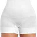 Womens Seamless Shaping Boyshorts Panties Tummy Control Underwear Slimming Shapewear Slip Shorts (Small, #A3 White(no Ride Up))