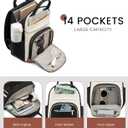 LOVEVOOK Small Backpack Purse for Women, Mini Backpack bag, Cute Fashion Backpack for Daily Travel Work, Beige-Black-Brown