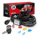 Nilight Remote Wiring Harness for LED Light Bar Wireless Strobe Flash Work Driving Lights 12V 20A 14AWG Remote Controller On Off Switch Waterproof Power Relay Blade Fuse-1 Lead