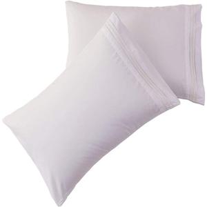SONORO KATE Luxury Pillowcase Set Brushed Microfiber 1800 Bedding - Wrinkle, (White, 2 Pillowcases King)