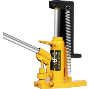 YELLOW JACKET Toe Jack 2.5 Ton Toe/ 5 Ton Top Capacity Hydraulic Machine Jack Lift,Air Hydraulic Claw Jack for Car Repair,Machinery,Industry Equipment