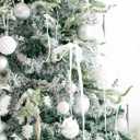 3 x HUIHUANG White Velvet Ribbon 3/8 inch x 25 Yards Single Face Velvet Ribbon for Gift Wrapping, Christmas Tree Ornaments, Wreath Decor, Invitations, Hair Bows, Flower Bouquet, Home Decor