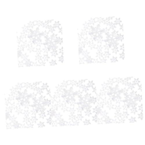 LALAFINA 250 Pcs Resin Snowflake Christmas Snowflake Decor Snowflake Confetti Christmas Tree Hanging Ornaments Snowflake Table Scatter Christmas Glitter Snowflake Xmas Style Decors White