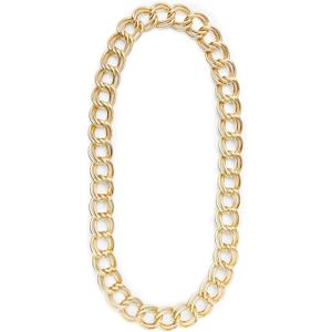 Gold Chunky Necklace, Cuban Link Chain, Hip Hop Accessories 36 inch - Gold Necklace, 3 PAck