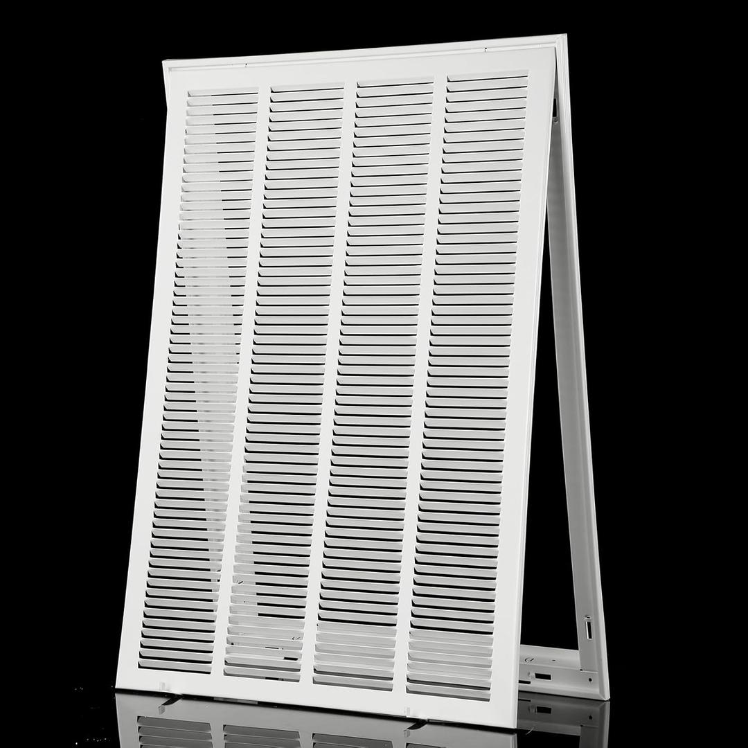 14x30 Return Air Grille [Duct Opening Size] Return Vent Cover for Wall or Ceiling,Steel Return Air Grill Removable Face/Door for 1 inch Filters(14"W x 30"H [Duct Opening])