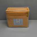 Bare Home Split Head Flex King Sheet Set - 1800 Ultra-Soft Microfiber Bed Sheets - Double Brushed - Deep Pockets - Easy Fit - 4 Piece Set - Bedding Sheets & Pillowcases (Orange)