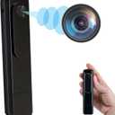 Hidden Camera Mini Body Camera HD 1080P Portable Cop Pocket Cam with Video Recorder Nanny Camera for Home Security, No WiFi Needed Indoor/Outdoor Security Guard Surveillance Camera Equipment