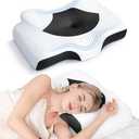 Osteo Cervical Pillow for Neck Pain Relief, Hollow Design Odorless Memory Foam Pillows with Cooling Case, Adjustable Orthopedic Bed Pillow for Sleeping, Support for Side Back Sleepers