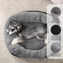 INVENHO Large Dog Beds Large Sized, Washable Orthopedic Warming Soft Sleeping Durable with Anti-Slip Bottom L (35"x25"x9")