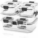 Rubbermaid Brilliance Microwavable Food Storage Container Set, 18-Piece