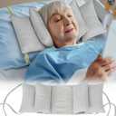 Neck Wedge Stabilizer Pillow for Sleeping to Keep Head Straight While Surgery Head Upright Medical Wedge Positioning Bedridden Disabled Elderly Face up Posture Corrector Headrest