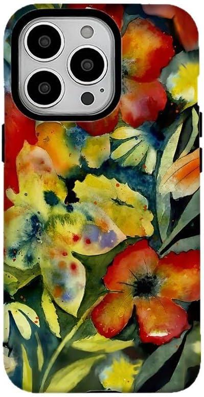 Phone Case Compatible with iPhone 14, Artistic Music Phone Case for Girls, Protective Hybrid 2-Layer Hard Shell, Gift for Women Music Lovers