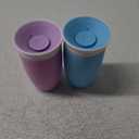 Munchkin Sippy Cups for Toddlers 1-3, Spill Proof Miracle 360 Cup, 10 Ounce, 2 Pack, Blue/Purple
