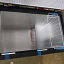 FRIGIDAIRE Chest Deep Freezer, 7 Cu. Ft, Black Adjustable Thermostat-Removable Vinyl Coated Wire Basket-Easy Defrost Drain, Eye-Catching Stainless Steel Top Door- Garage Ready