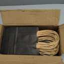 qiqee 100-Packs Black Paper Gift Bags with Handles Bulk 4.5"2.5"6" Mini Size Gift Bags Multiple Uses