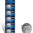 PGSONIC CR2016 3V Lithium Battery (5pcs)