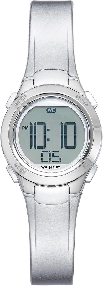 Amazon Essentials Women's Digital Chronograph Resin Strap Watch